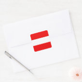 Oostenrijkse Vlag Sticker (Envelop)