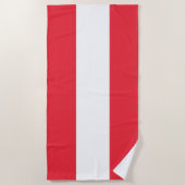 Oostenrijkse vlag strandlaken (Voorkant)