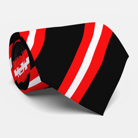 Oostenrijkse vlag stropdas (Opgerold)