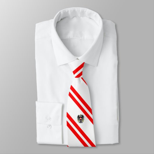 Oostenrijkse vlag stropdas (Gebonden)