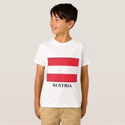 Oostenrijkse vlag t-shirt (Voorkant volledig)
