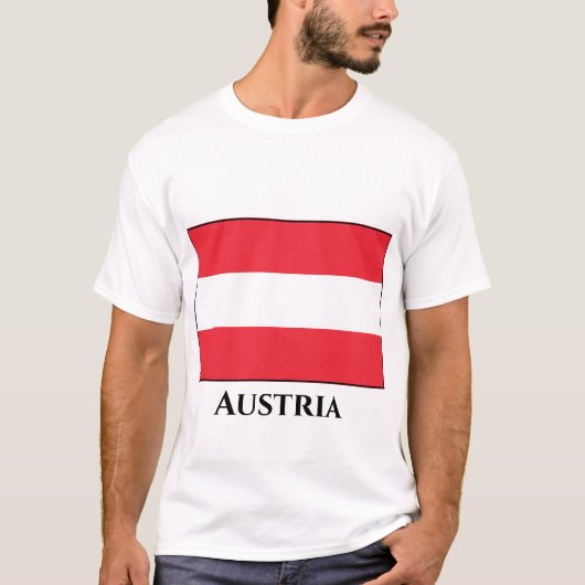 Oostenrijkse vlag t-shirt (Voorkant)