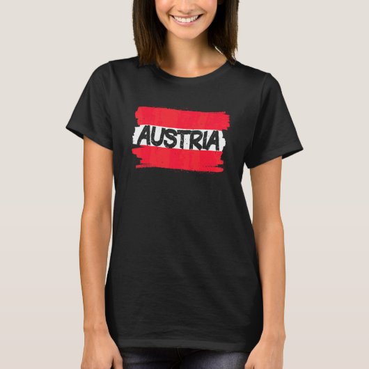 Oostenrijkse vlag t-shirt (Voorkant)