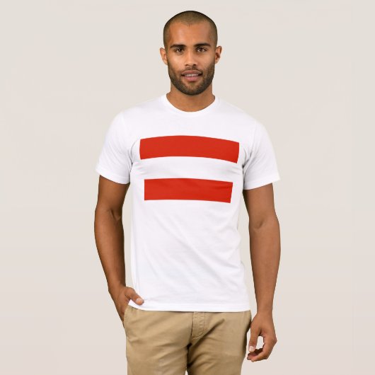 Oostenrijkse vlag t-shirt (Voorkant volledig)