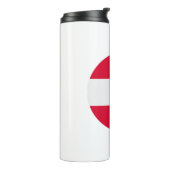 Oostenrijkse vlag thermosbeker (Gedraaid links)