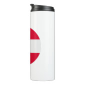 Oostenrijkse vlag thermosbeker (Geroteerd rechts)