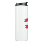 Oostenrijkse vlag thermosbeker (Gedraaid links)