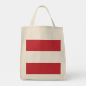Oostenrijkse vlag tote bag (Achterkant)
