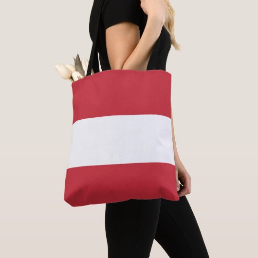 Oostenrijkse vlag tote bag (Dichtbij)