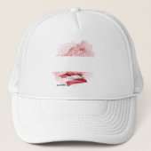 Oostenrijkse vlag trucker pet (Voorkant)