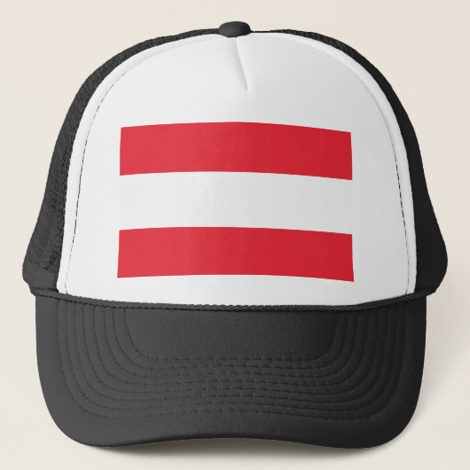 Oostenrijkse vlag trucker pet (Voorkant)