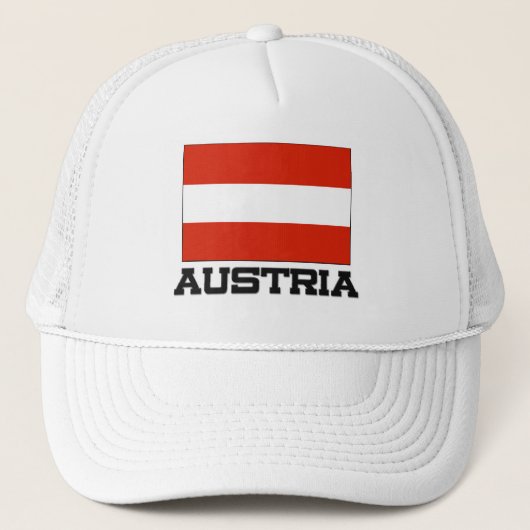 Oostenrijkse vlag trucker pet (Voorkant)