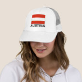 Oostenrijkse vlag trucker pet (In situ)
