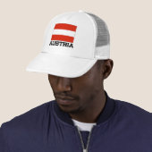 Oostenrijkse vlag trucker pet (In situ)