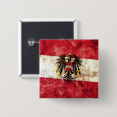 Oostenrijkse vlag vierkante button 5,1 cm (Voorkant /achterkant)