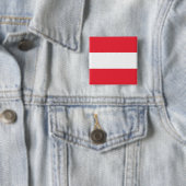 Oostenrijkse vlag vierkante button 5,1 cm (In situ)