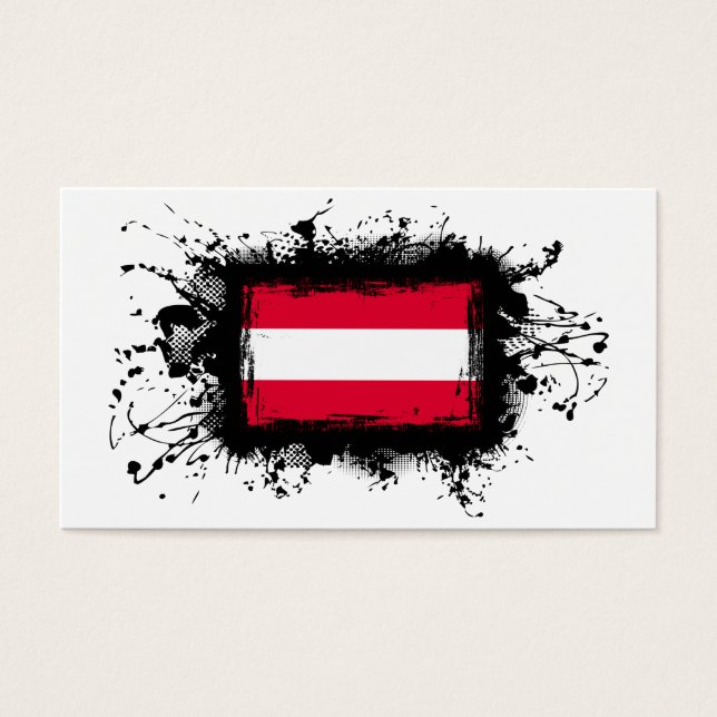 Oostenrijkse vlag visitekaartjes (Voorkant)