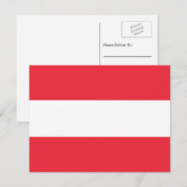 Oostenrijkse vlag, vlag van Oostenrijk Briefkaart