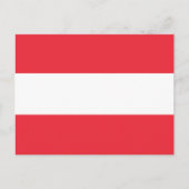 Oostenrijkse vlag, vlag van Oostenrijk Briefkaart (Voorkant)