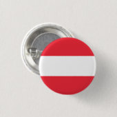 Oostenrijkse vlag, vlag van Oostenrijk Ronde Button 3,2 Cm (Voorkant /achterkant)