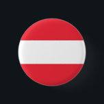 Oostenrijkse vlag, vlag van Oostenrijk Ronde Button 3,2 Cm<br><div class="desc">Oostenrijkse vlag,  vlag van Oostenrijk knop/badge van World Flags United.</div>