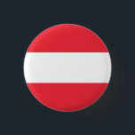 Oostenrijkse vlag, vlag van Oostenrijk Ronde Button 3,2 Cm<br><div class="desc">Oostenrijkse vlag,  vlag van Oostenrijk knop/badge van World Flags United.</div>