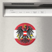 Oostenrijkse Vlag & Wapen Magneet (Insitu (Vaatwasser))