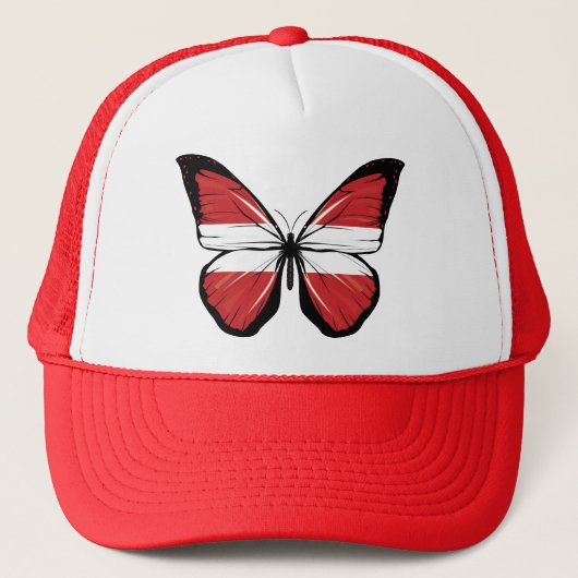 Oostenrijkse vlaggen trucker pet (Voorkant)