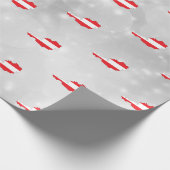 Oostenrijkse vlaggenkaart cadeaupapier (Hoek)