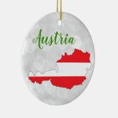 Oostenrijkse vlaggenkaart keramisch ornament (Rechts)