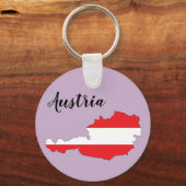 Oostenrijkse vlaggenkaart sleutelhanger (Achterkant)