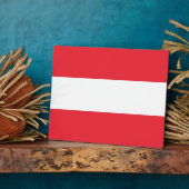Oostenrijkse vlaggenPlaque Fotoplaat (Zijkant)