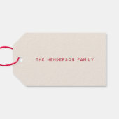 Oostenrijkse vreugde | Vrolijk kerstfeest | Aangep Cadeaulabel (Achterkant Horizontaal)