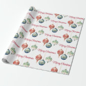 Oostenrijkse vreugde | Vrolijk kerstfeest | Drie O Cadeaupapier (Uitgerold)