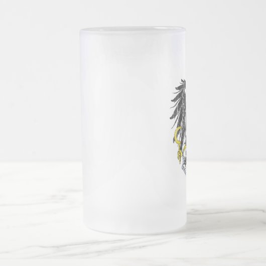 oostenrijkse wapenmunt matglas bierpul (Center)