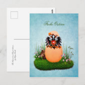 Oostenrijkse wapenschild "Frohe Ostern" Briefkaart (Voorkant / Achterkant)