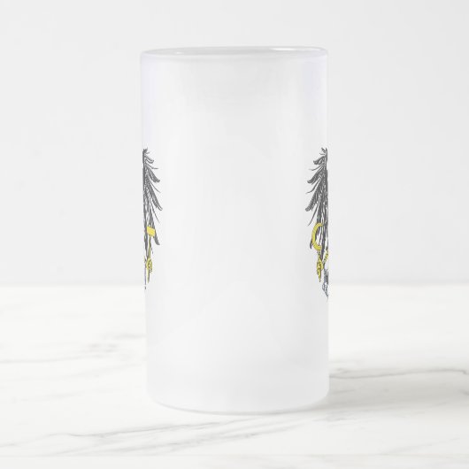 Oostenrijkse wapenstilstand matglas bierpul (Center)