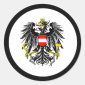 Oostenrijkse wapenstilstand ronde sticker (Voorkant)