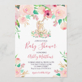 Ooster Bunny Baby shower Invitation Shower Kaart