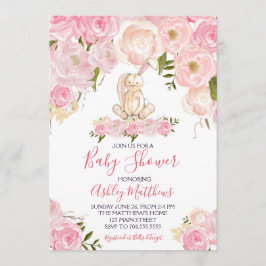 Ooster Bunny Baby shower Invitation Shower Kaart