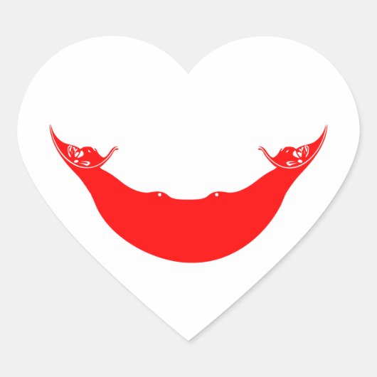 oostereiland hart sticker (Voorkant)