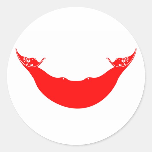 oostereiland ronde sticker (Voorkant)