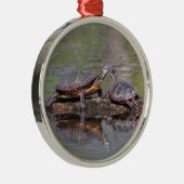 Oostergeschilde schildpadden metalen ornament (Rechts)