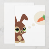 oosterkonijn feestdagenkaart (Voorkant / Achterkant)