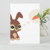 oosterkonijn feestdagenkaart (Staand voorkant)
