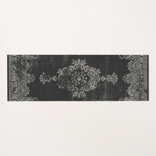 oosterpatroon zwart yogamat (Achterkant (horizontaal))