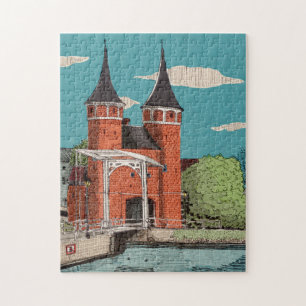 Oosterpoort Eastern Gate Delft Nederland Legpuzzel