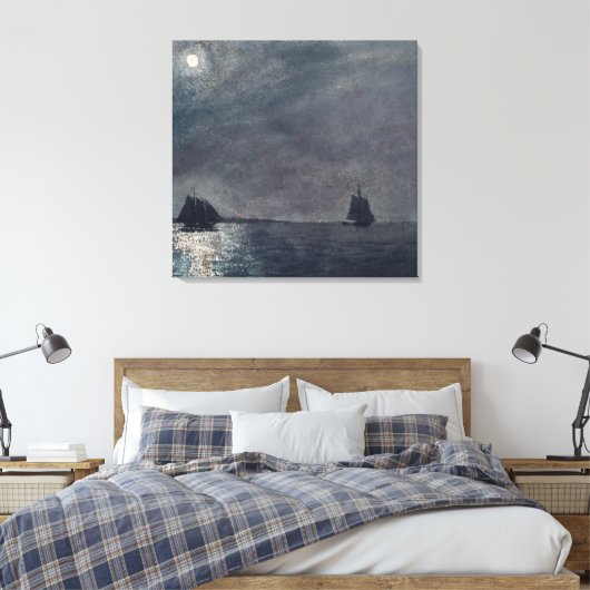 oosterpunt licht canvas afdruk (Insitu (Slaapkamer))