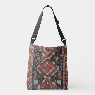 Oosters Antiek Perzisch Turks Karbistan Tapijt Crossbody Tas