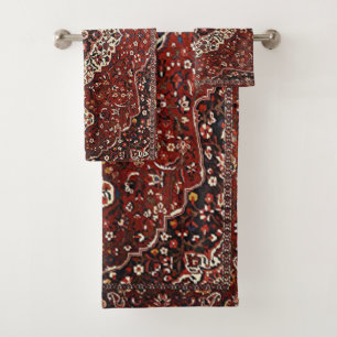 Oosters Antiek Perzisch Turks Tapijt Bad Handdoek